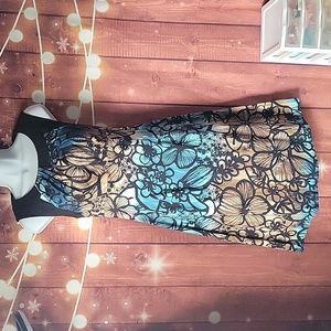 Sandro Ferrone Floral Print Dress Size M